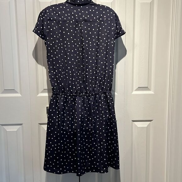 Tommy Hilfiger Navy/White Cap Sleeve Knee Length Dress Size 8 - Picture 7 of 14